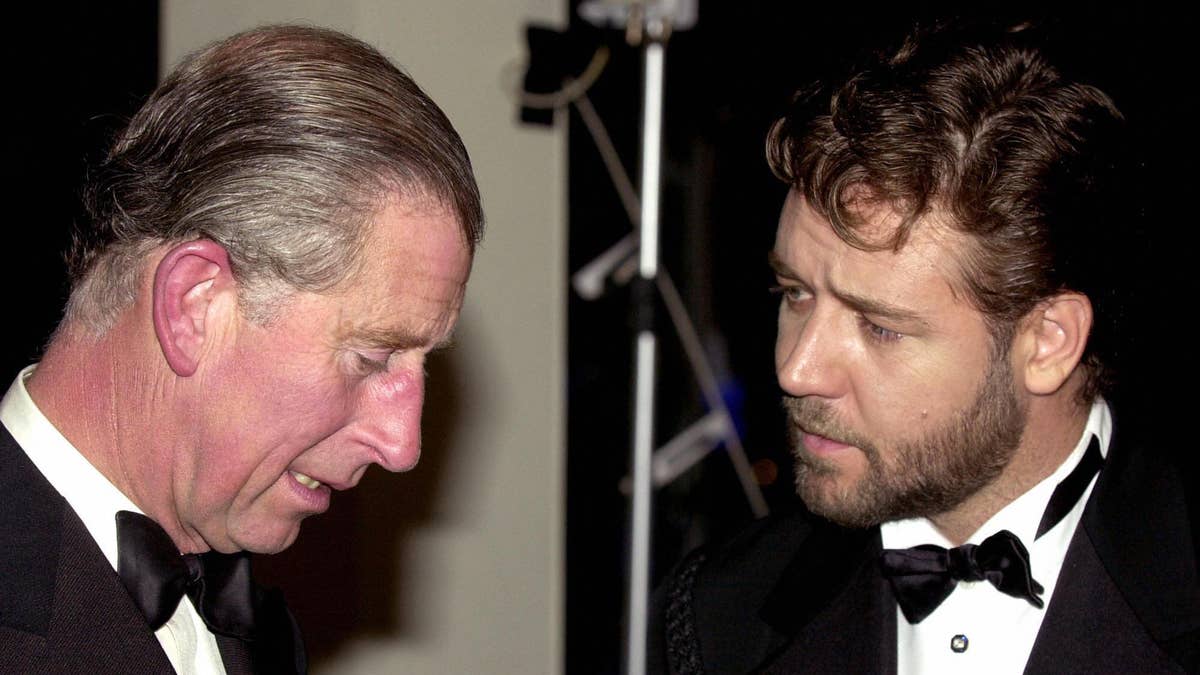 Prince Charles Russel Crowe at UK event