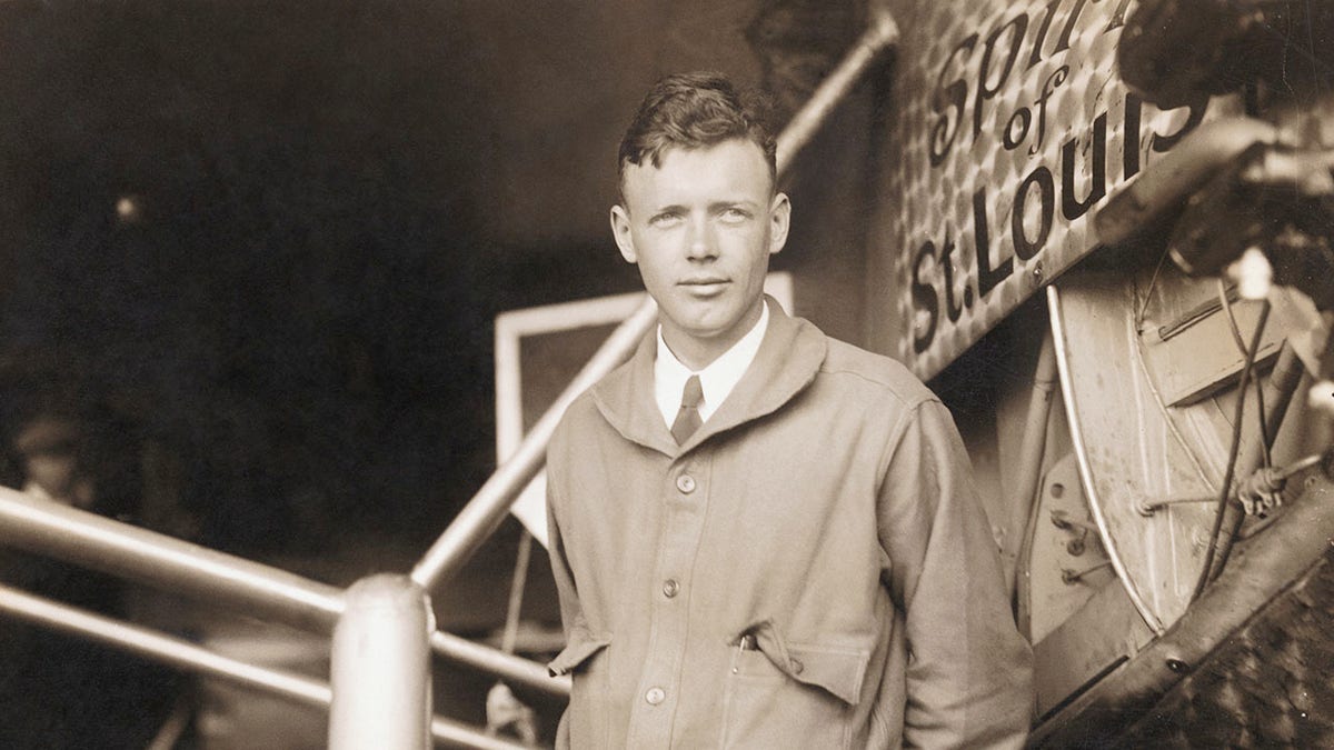 retrato de charles lindbergh