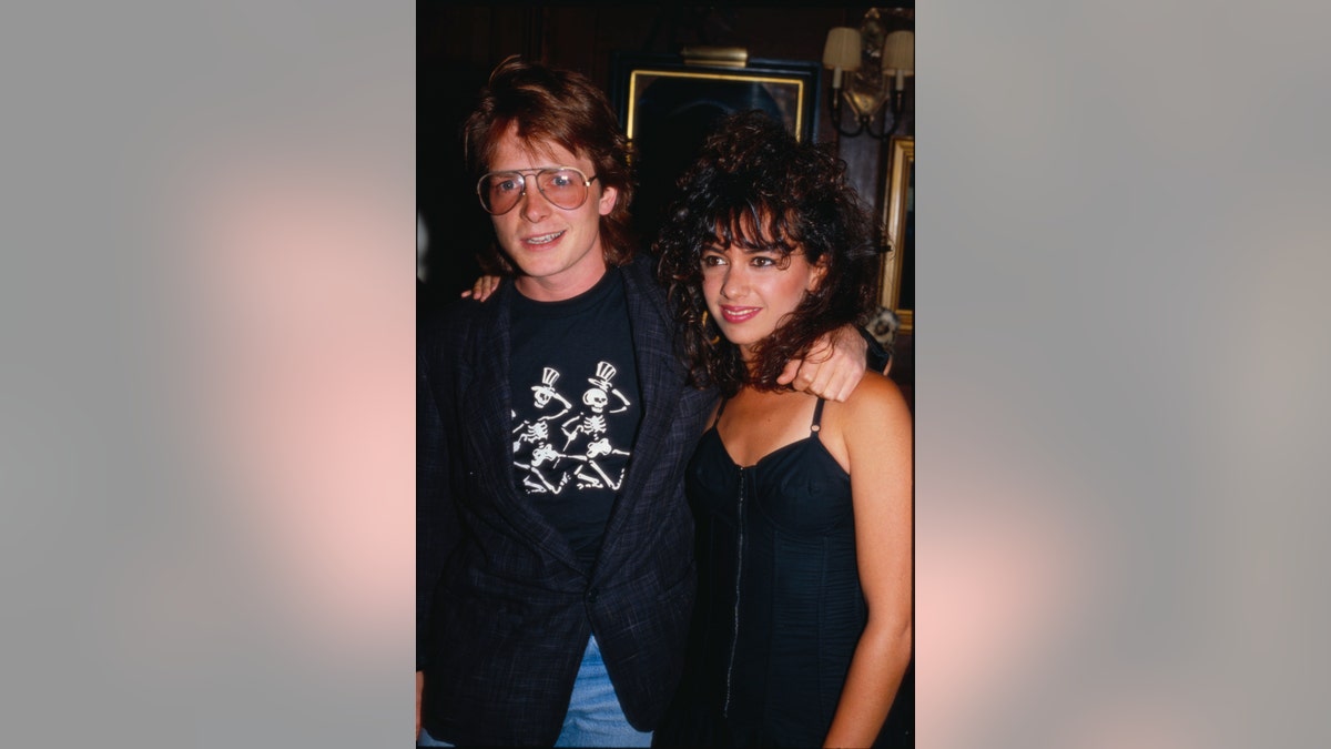 Michael J. Fox and Susannah Hoffs in 1986