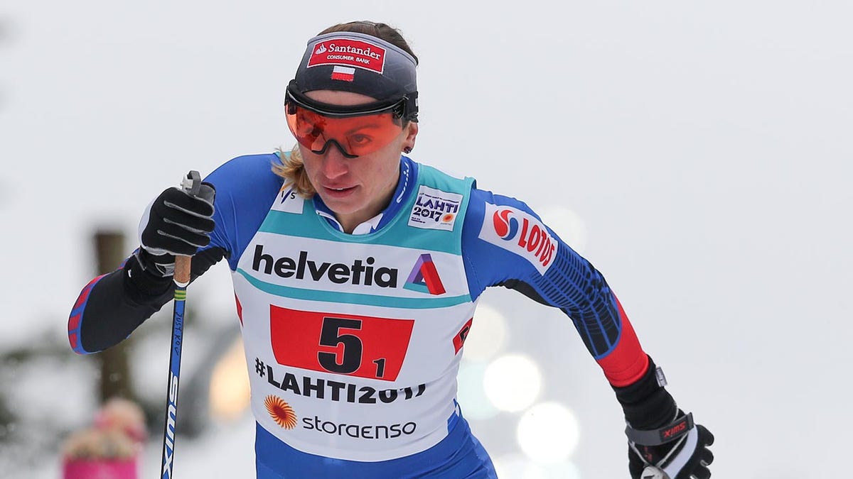 Justyna Kowalczyk competes in the FIS Nordic World Ski Championships in 2017