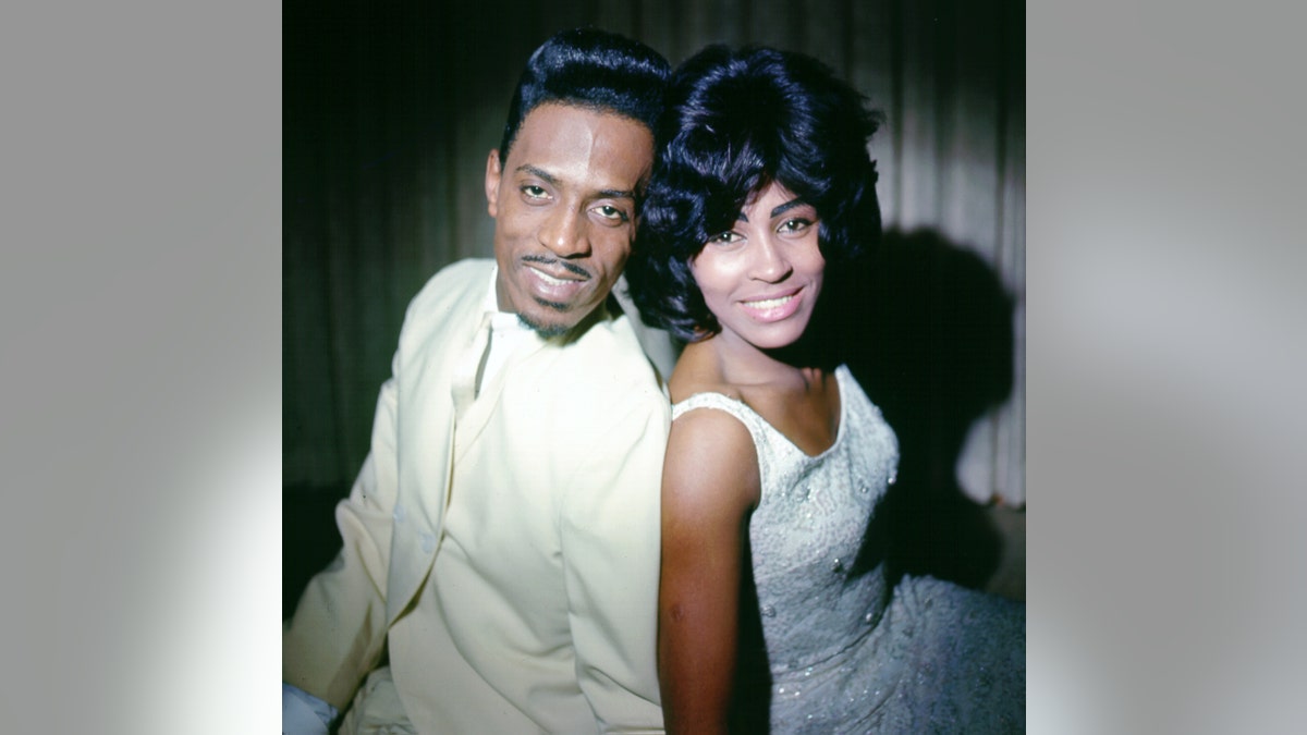 Ike and Tina Turner back to back in a circa 1963 photo