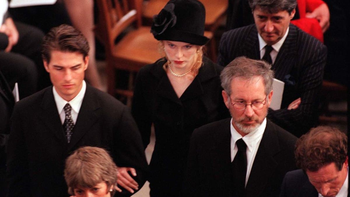 Tom Cruise at Princess Diana's funeral