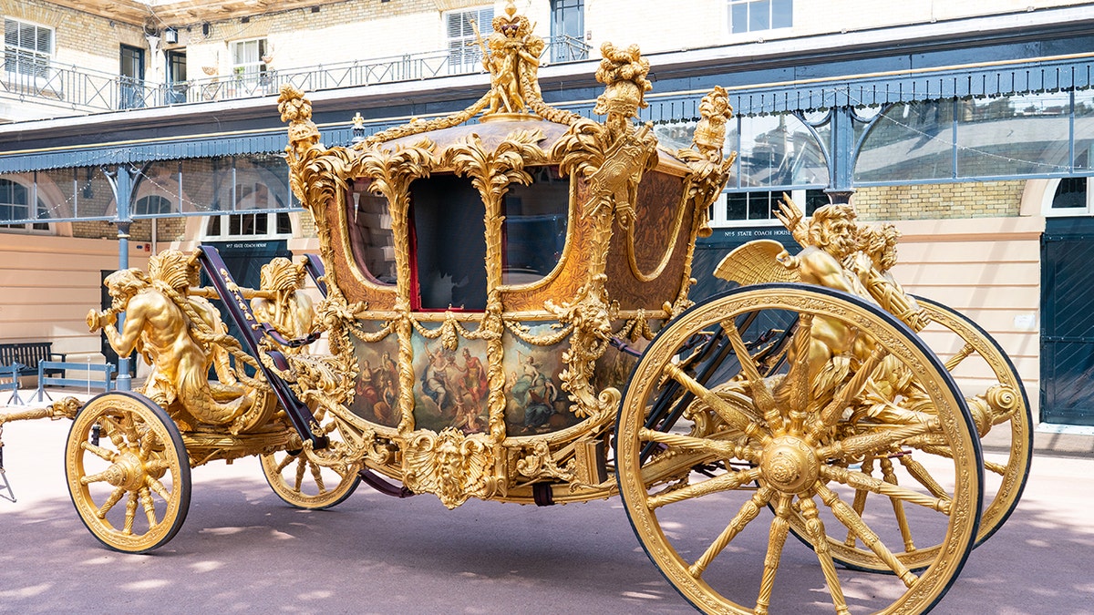 A general view of the Gold State Coach