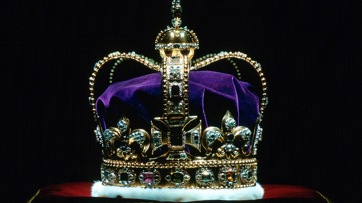 A close-up of St. Edward's Crown