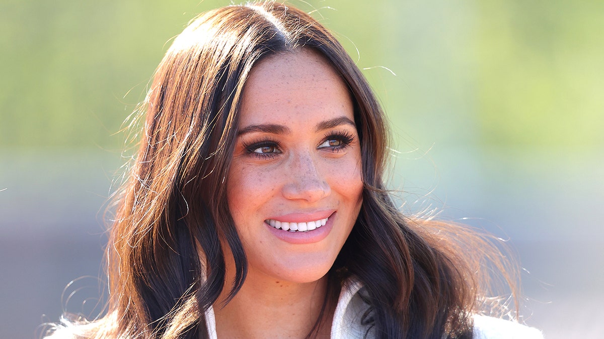 A close-up of Meghan Markle