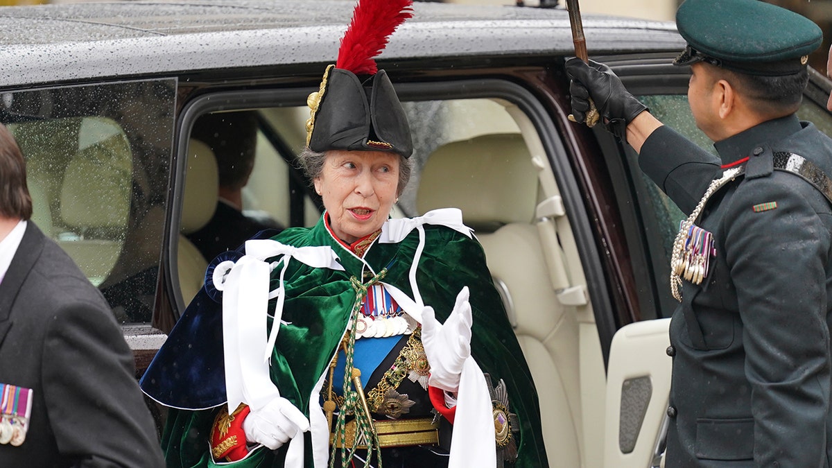 Princess Anne in Royal regalia