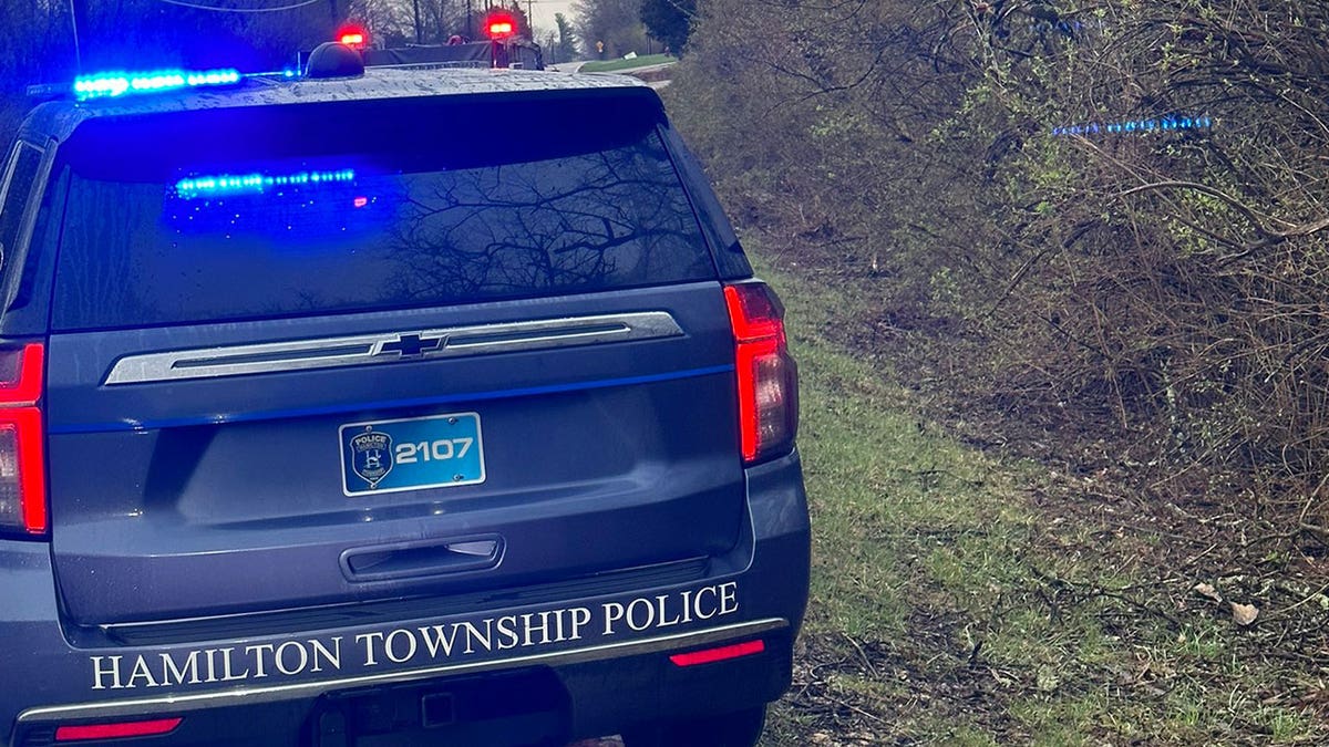 Hamilton Township Police Department vehicle with lights