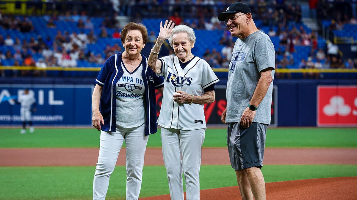 Helen Kahan first pitch