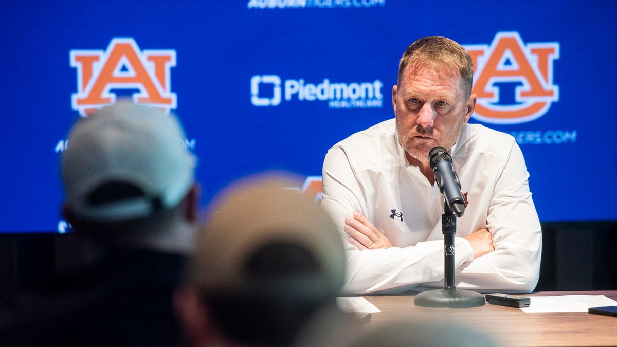 Auburn Tigers head coach Hugh Freeze during a press conference