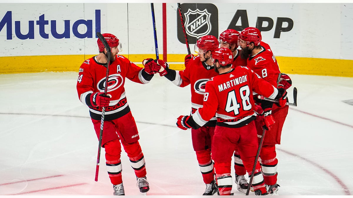 Jesperi Kotkaniemi celebrates goal