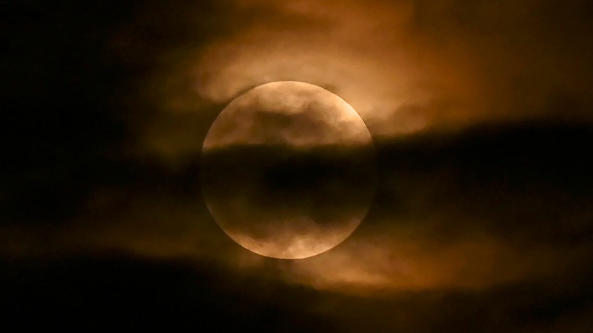The lunar eclipse in India