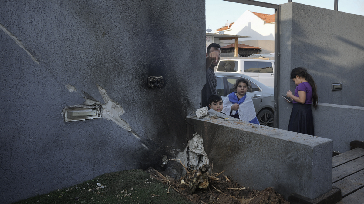 Israel building hit by rocket