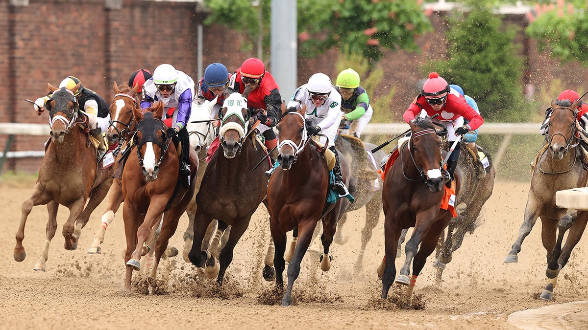 Horse run in Kentucky Derby