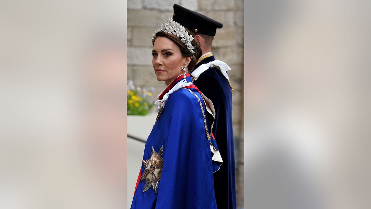 The Prince and Princess of Wales arriving at Westminster Abbey