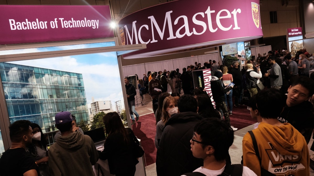 The McMaster University booth 