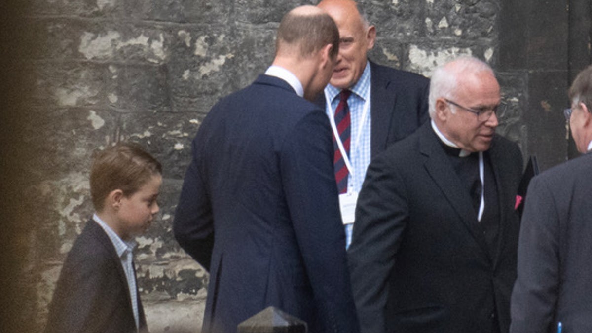 Prince George at Westminster Abbey