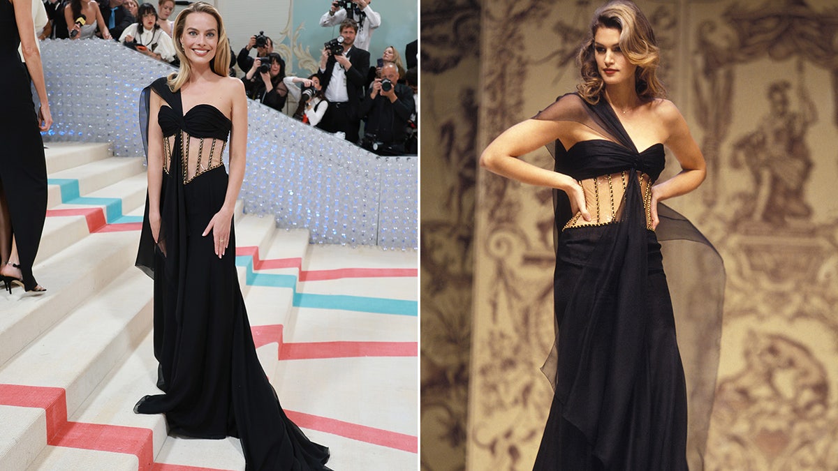 Margot Robbie Channels '90s Cindy Crawford in Vintage Chanel at
