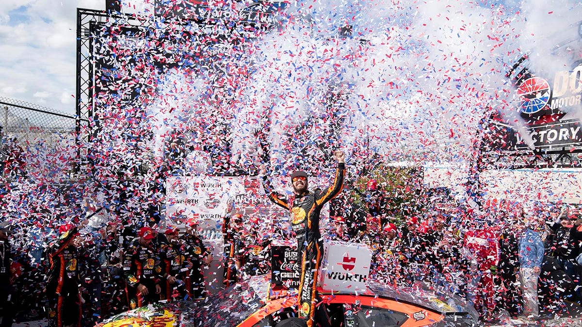 Martin Truex Jr in Victory Lane