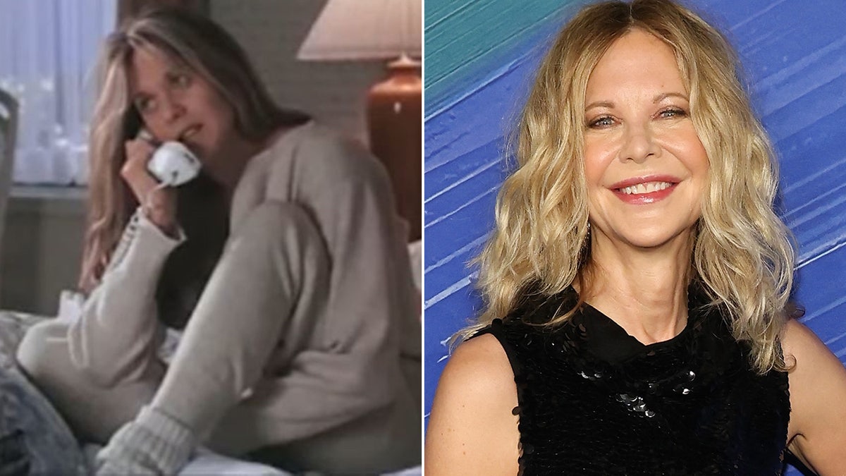 Meg Ryan split photo then and now