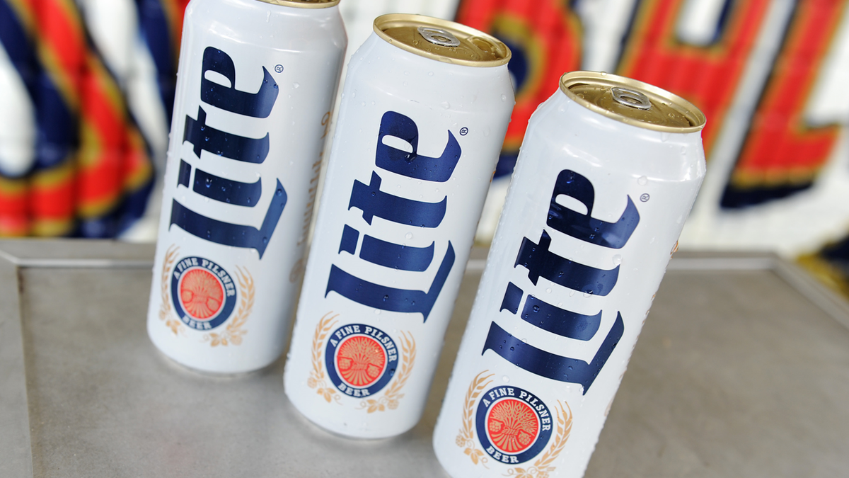 Miller Lite cans