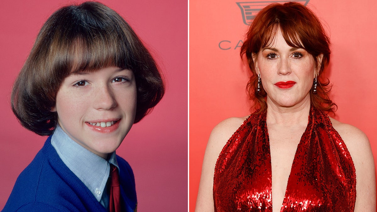 Molly Ringwald then and now split