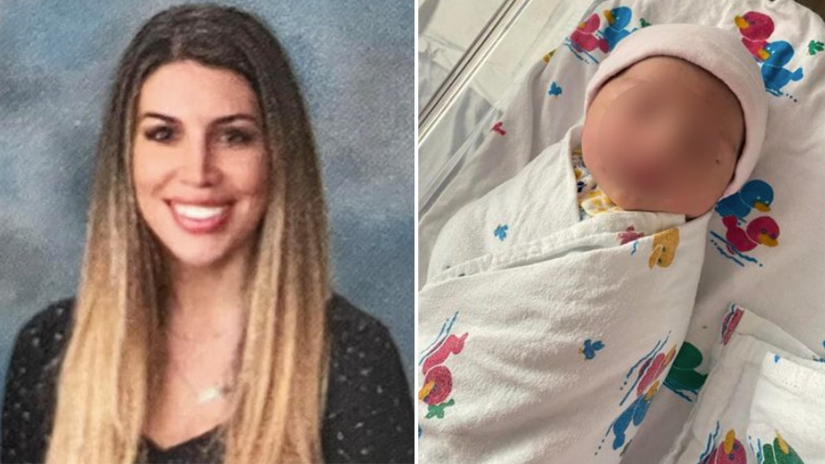 Florida teacher and her infant.