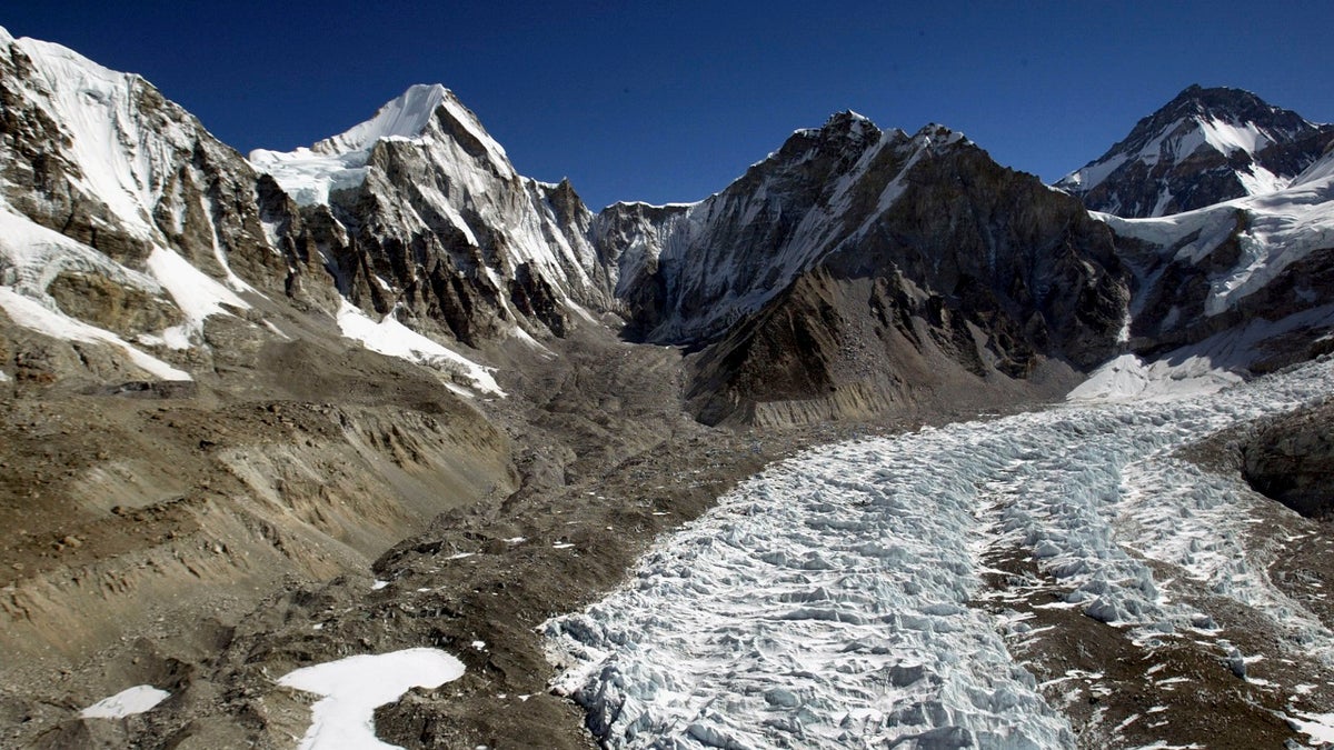 Khumbu Icefall section on Mount Everest