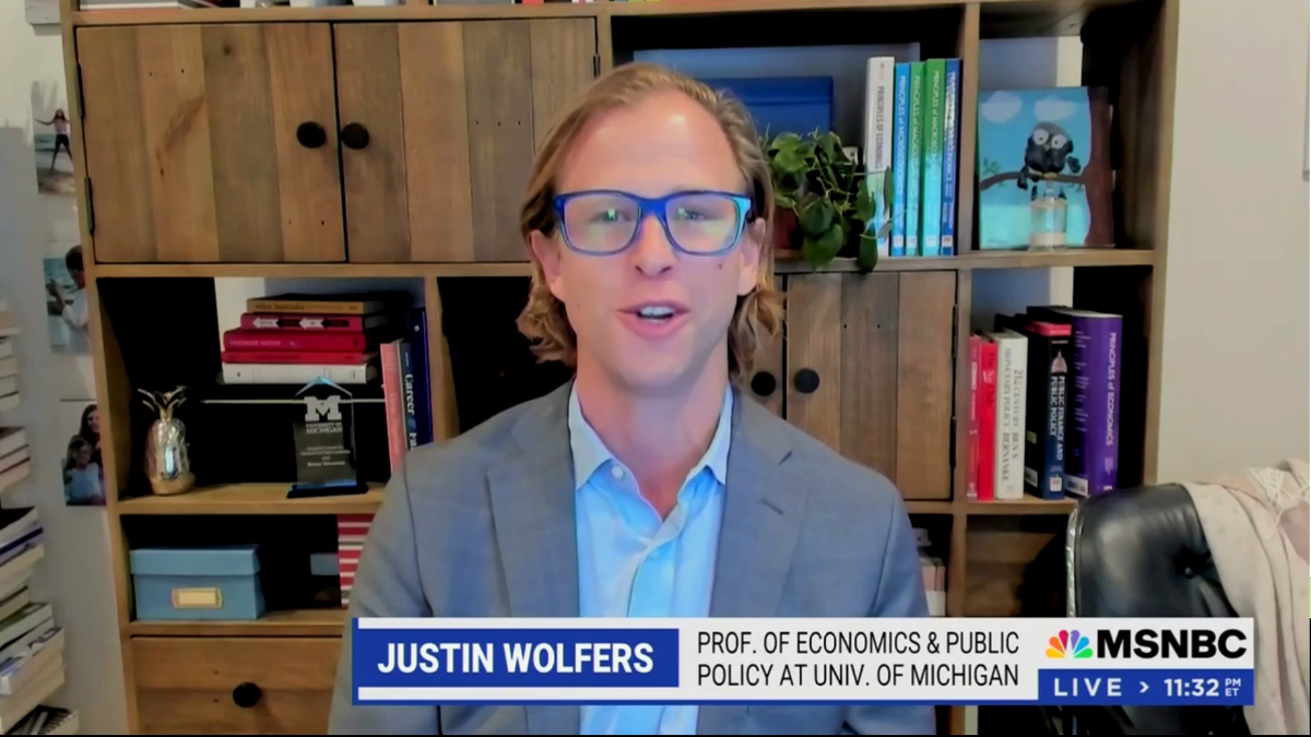 As Target continues to suffer billions in losses amidst its Pride Month push, Prof. Justin Wolfers claimed on MSNBC Thursday that the company was either acting cowardly or are victims of "economic terrorism."