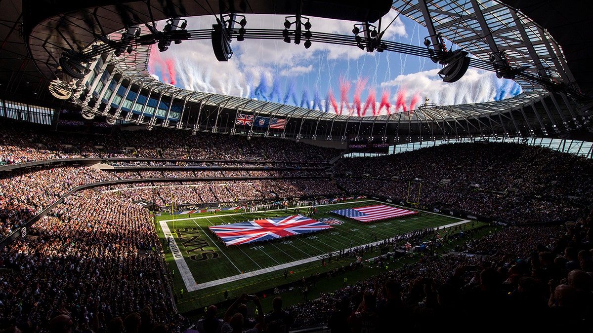 View inside the stadium prior to an NFL game