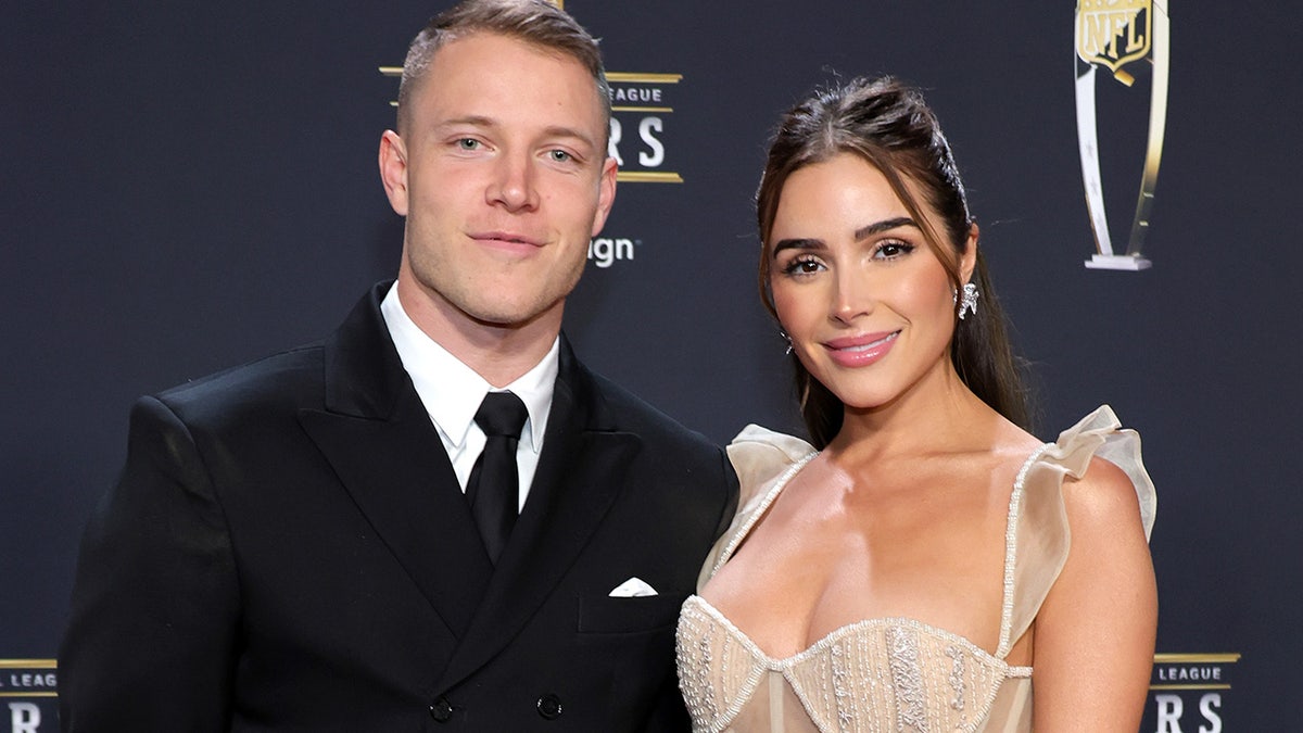 Christian McCaffrey and Olivia Culpo