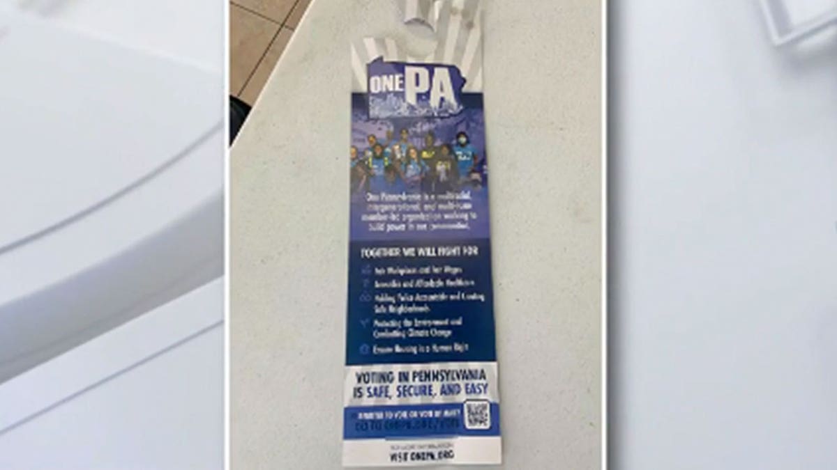 photo of a political flyer