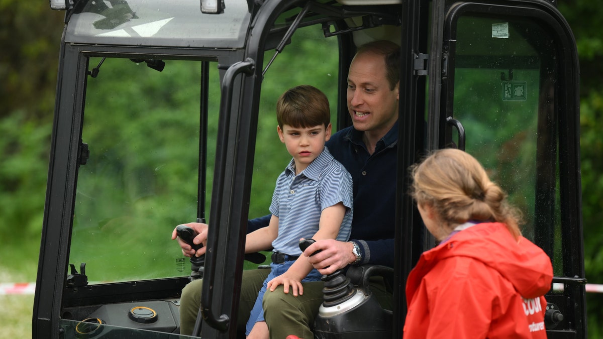Prince Louis with Prince William
