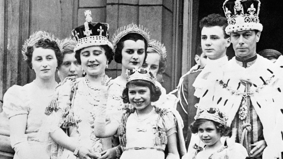 Queen Elizabeth at her father's coronation