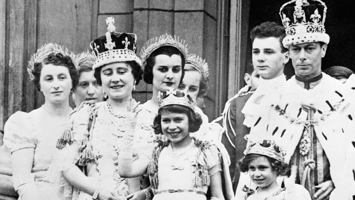 Queen Elizabeth at her father's coronation