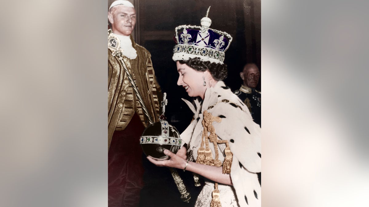 Queen Elizabeth II at Buckingham Palace