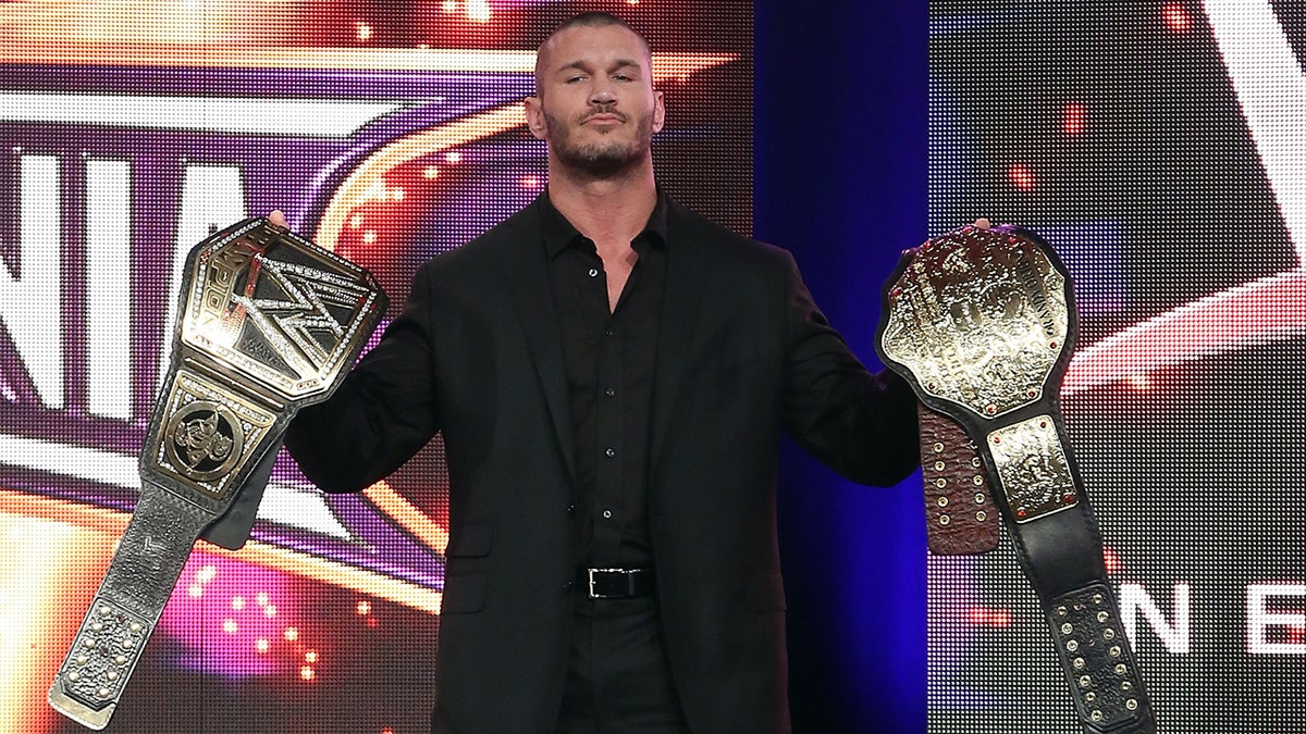 Randy Orton at a WrestleMania 30 presser