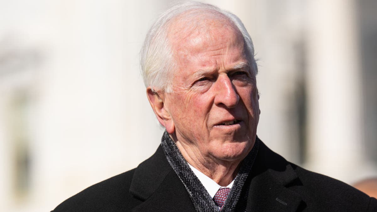 Rep. Mike Thompson, D-Calif., participates in the news conference outside the Capitol on the reintroduction of the Bipartisan Background Checks Act on Feb. 1, 2023.