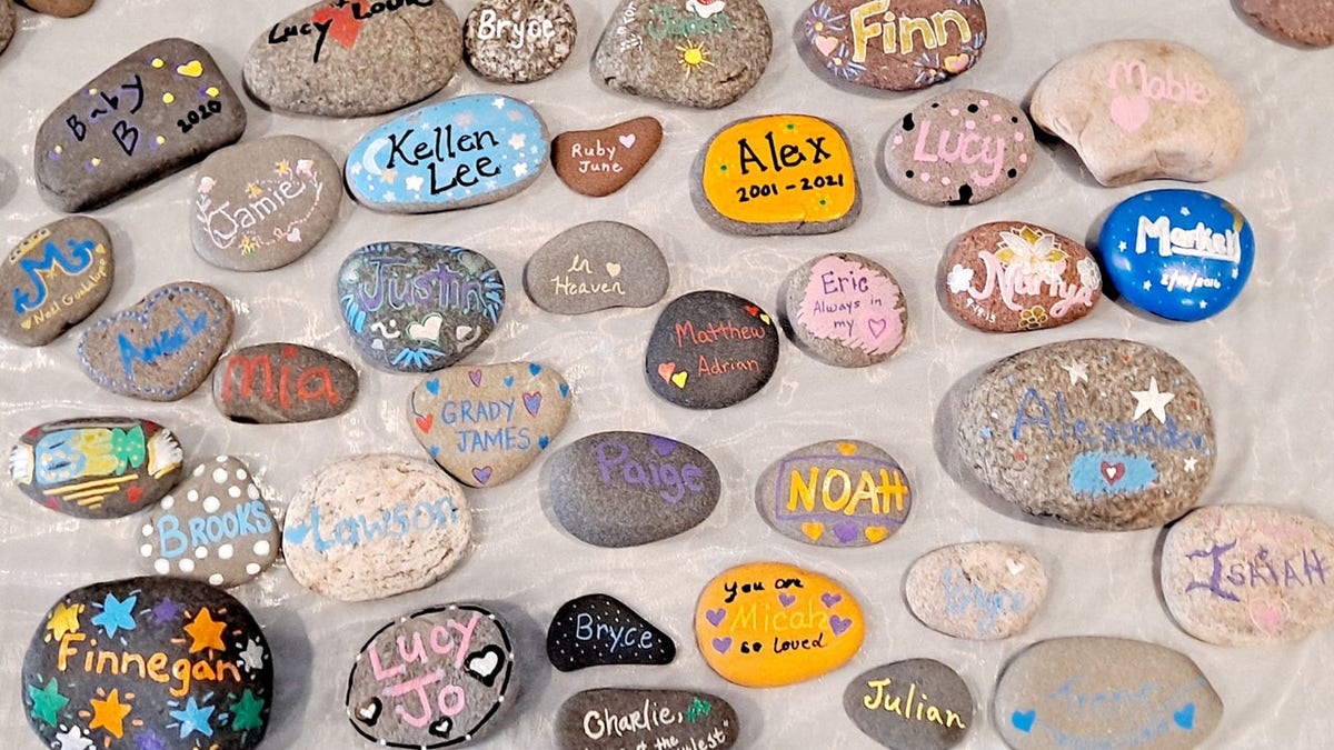 rocks names painted