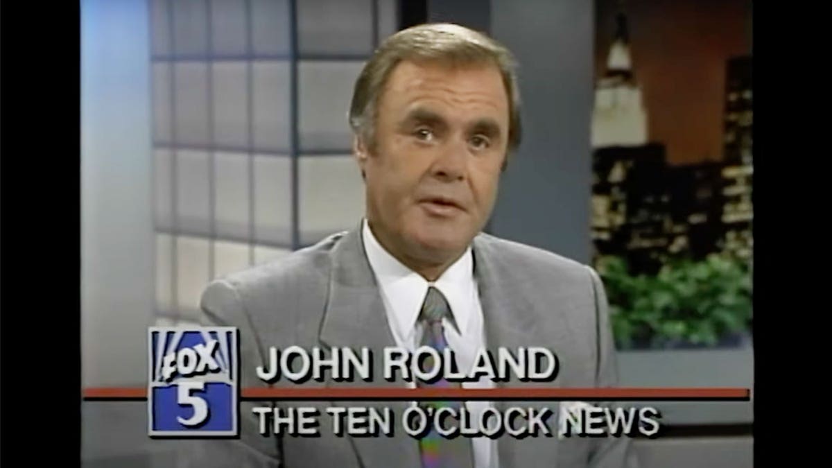 John Roland during newscast