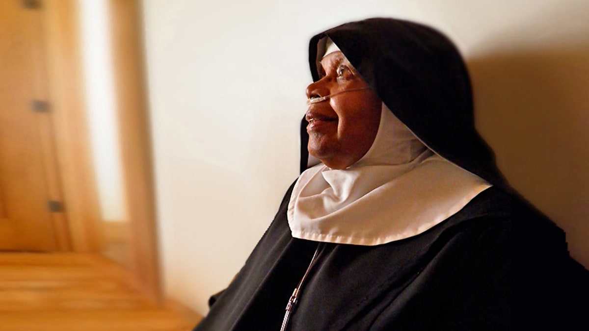Catholic Sister religious habit nasal cannula