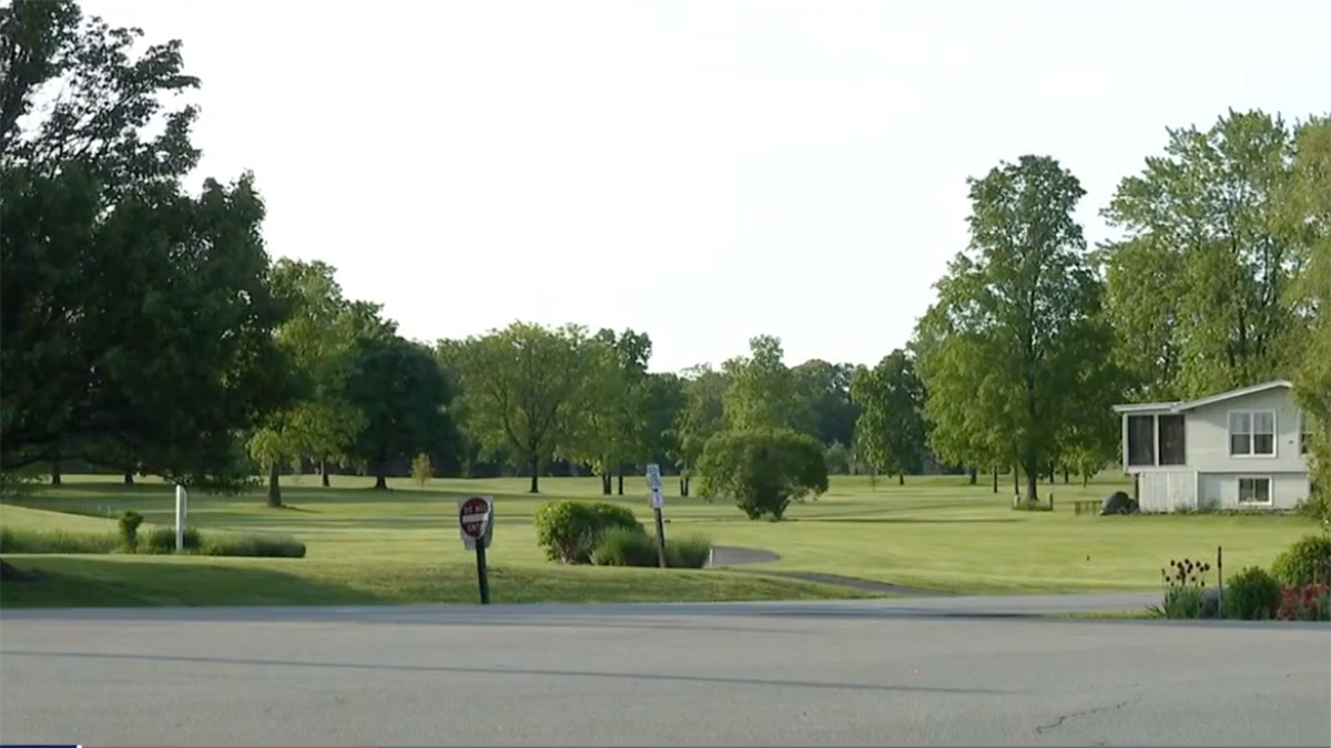 A field near where the grenade exploded in Indiana