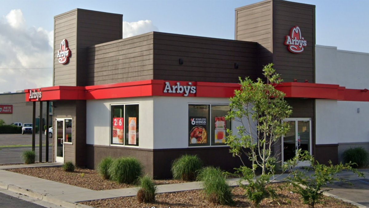 The exterior of an Arby's restaurant