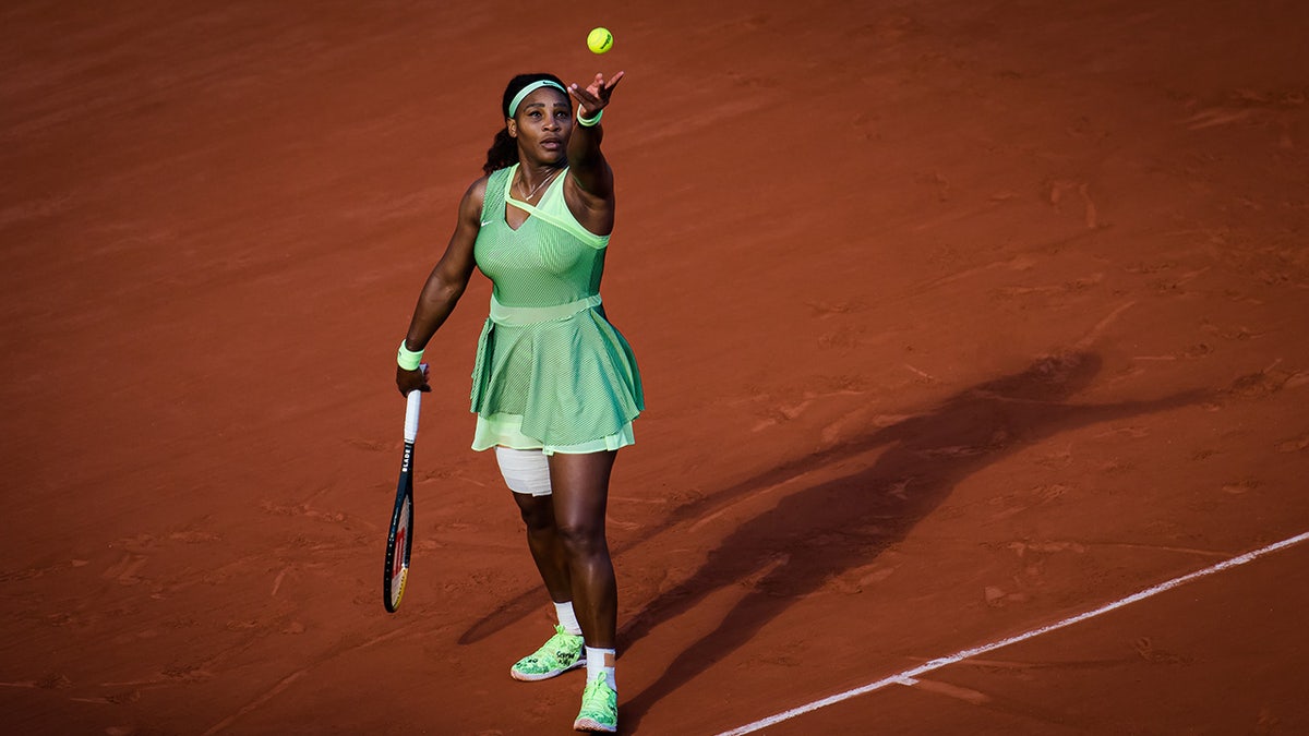 Serena Williams plays at the French Open