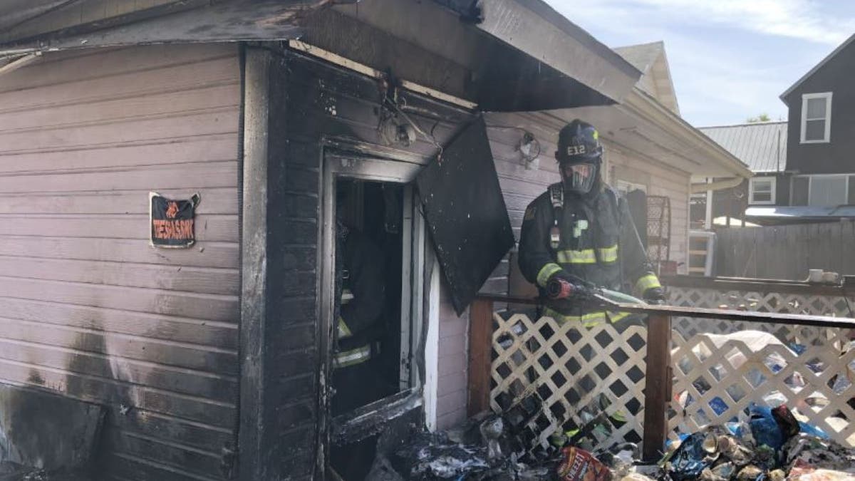 burned out squatter house