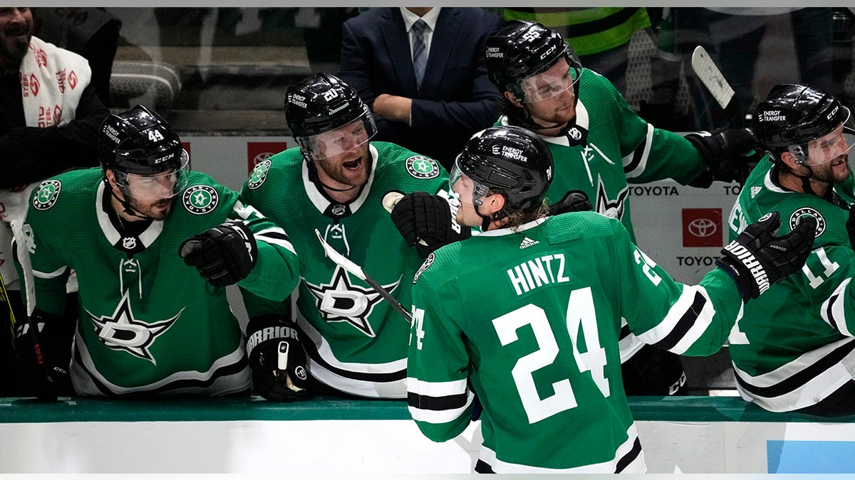 Roope Hintz celebrates goal