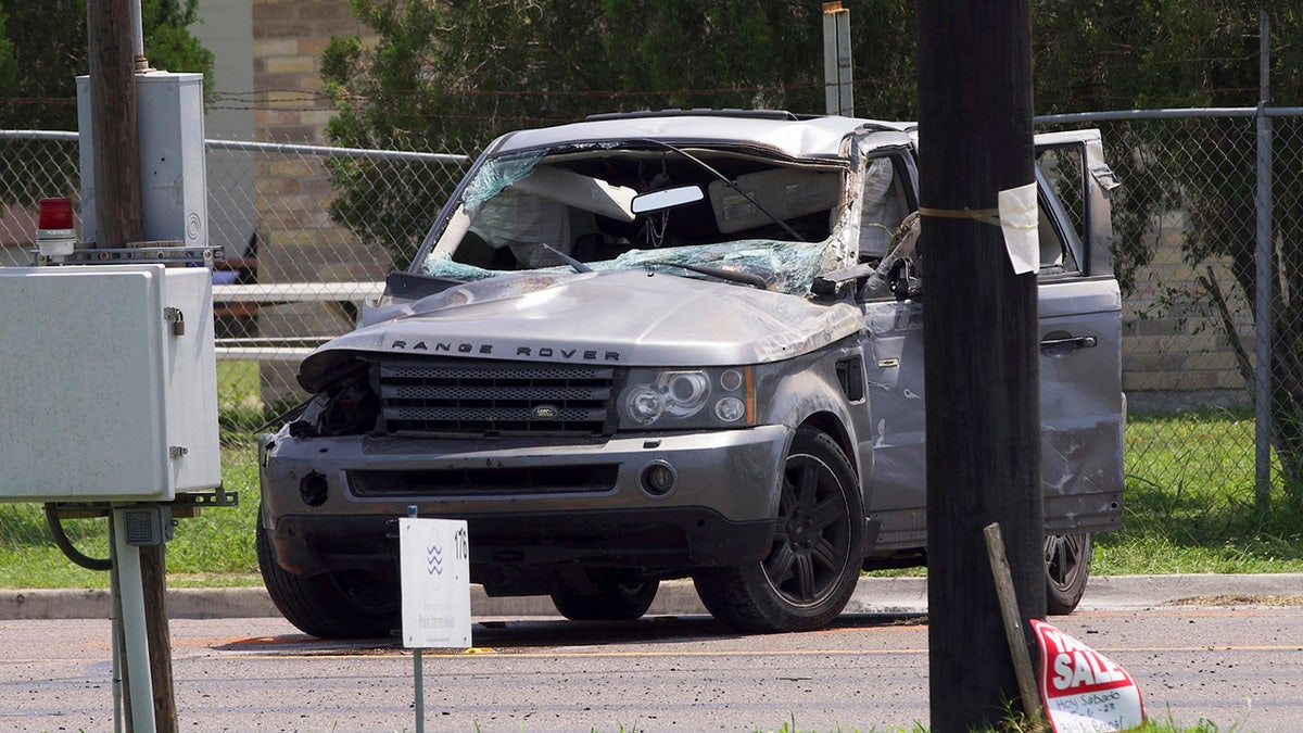 Range Rover damaged