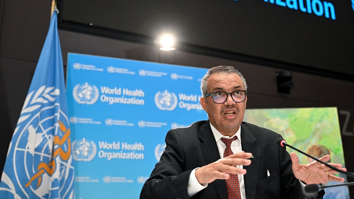 World Health Organization (WHO) chief Tedros Adhanom Ghebreyesus talks