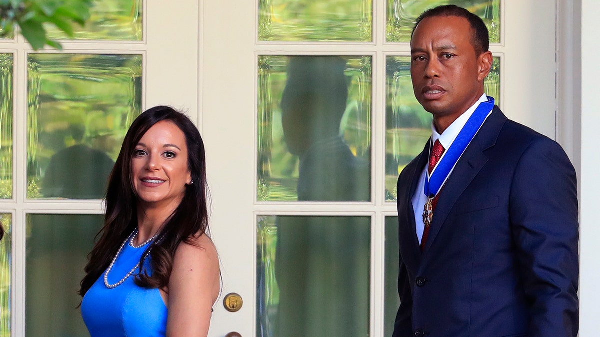Tiger Woods and Erica Herman at the White House