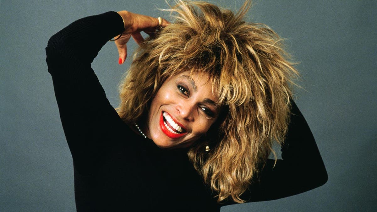 Tina Turner poses in a professional portrait