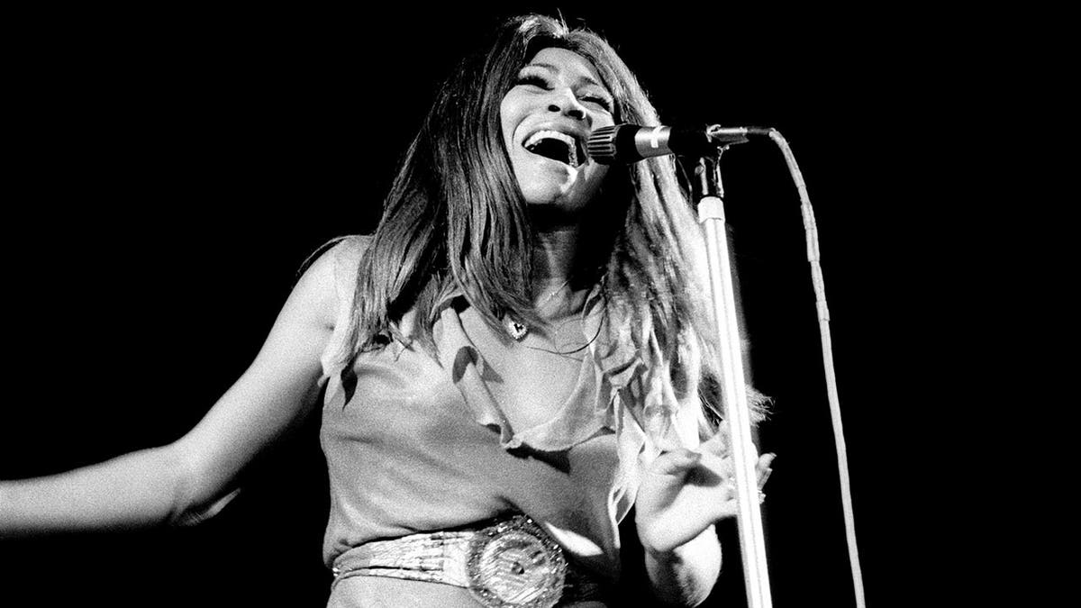 Tina Turner, who died in 2023 singing on stage